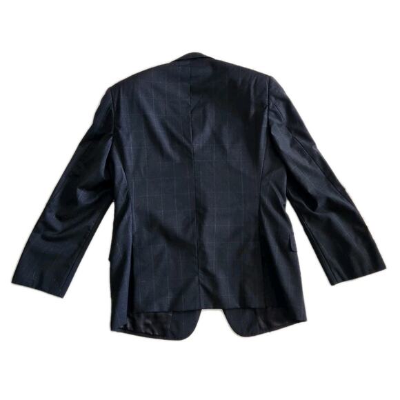 ARMANI Collezioni Executive Gray Check Blazer Wool Sport Coat Jacket Men's 40C - Picture 2 of 8